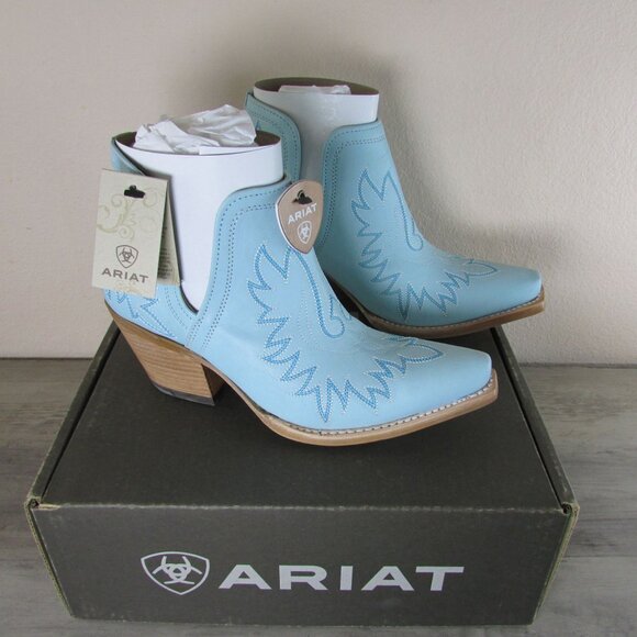 Ariat Shoes - Ariat Women's Dixon Western Ankle Boot - Tiffany Blue